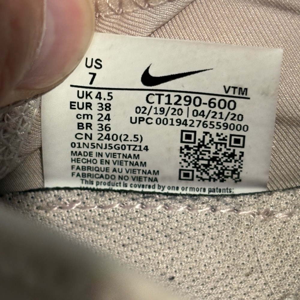 Nike Womens Nike Air Max 2090 Shoe Rose Metallic Silver White Sz 7 #CT1290-600 - Picture 7 of 9